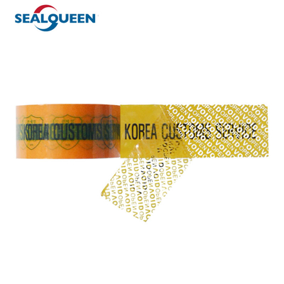 High Residue Warranty Seal Adhesive Security Void Tamper Evident Box Sealing Tape