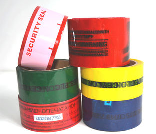 High Residue Tamper Proof Seal Tape / Custom Security Tape With Print Logo