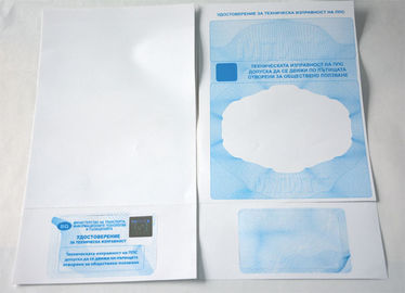PET Material Hologram Security Stickers With Government Paper File