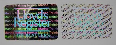 Tamper Evident Void Hologram Sticker / Hot Stamp Stickers Glossy Varnish