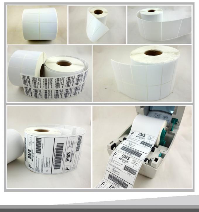 50 * 25mm 2500pcs / rulo mat gümüş PET etiket çıkartması termal transfer boş etiketi Elektronik Etiket için